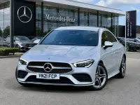 Used Mercedes CLA180 AMG line 136 HP (100 kW) 2021 Silver Coupe