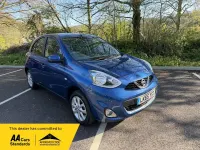 Begagnad Nissan Micra Acenta 80 HK (58 kW) 2015 Blå Halvkombi