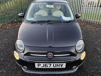 Used Fiat 500 Lounge 69 HP (50 kW) 2017 Black Hatchback