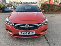 Used Vauxhall Astra SRi 2018 Red Hatchback