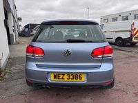 Used VW Golf VI SE 122 HP (89 kW) 2009 Blue Hatchback