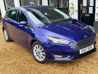 Used Ford Focus Titanium 125 HP (91 kW) 2017 Blue Hatchback
