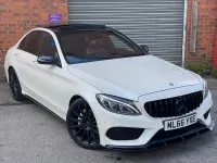 Used Mercedes C220 AMG Line Premium Plus 170 HP (125 kW) 2016 White Sedan