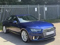 Used Audi A4 S-Line 150 HP (110 kW) 2019 Blue Sedan