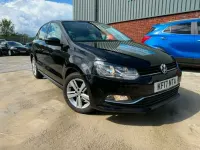 Used VW Polo Edition 90 HP (66 kW) 2017 Black Hatchback
