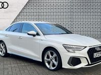 Used Audi A3 S-Line 150 HP (110 kW) 2022 White Sedan