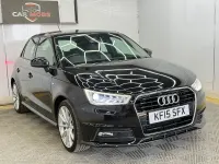 Used Audi A1 Sportback S-Line 125 HP (91 kW) 2015 Black Hatchback