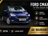Used Ford Grand C-Max Zetec 118 HP (86 kW) 2016 Blue MPV