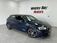 Used Audi A3 S-Line 150 HP (110 kW) 2017 Blue Hatchback