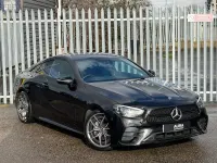 Begagnad Mercedes E220 AMG Line Premium 2021 Svart Sportkupé