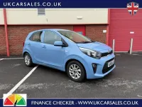 Used Kia Picanto 83 HP (61 kW) 2018 Blue Hatchback