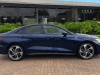 Used Audi A3 Black Edition 150 HP (110 kW) 2023 Blue Sedan