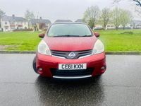 Used Nissan Note Visia 87 HP (63 kW) 2011 Red Hatchback