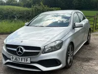 Used Mercedes A200 AMG line 136 HP (100 kW) 2017 Silver Hatchback