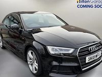 Used Audi A3 S-Line 150 HP (110 kW) 2019 Black Sedan