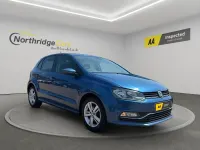 Used VW Polo Edition 90 HP (66 kW) 2017 Blue Hatchback