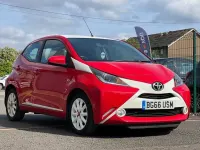 Used Toyota Aygo x-press 69 HP (50 kW) 2016 Red Hatchback