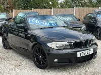 Used BMW 120 Cabriolet M Sport 2011 Black Cabriolet