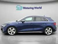 Begagnad Audi A3 Sportback S-Line 150 HK (110 kW) 2023 Blå Halvkombi