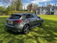 Begagnad Mercedes A200 AMG line Plus 2018 Grå Halvkombi