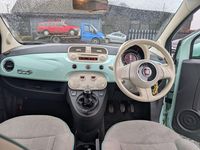 Used Fiat 500 Lounge 2014 Green Cabriolet