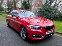 Used BMW 218 Sport Line 143 HP (105 kW) 2015 Red Coupe