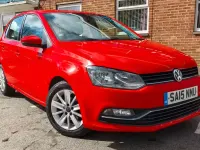 Used VW Polo SE 60 HP (44 kW) 2015 Red Hatchback