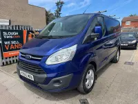 Used Ford Transit Custom Limited 125 HP (91 kW) 2015 Blue Van