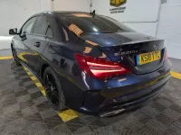 Used Mercedes CLA200 AMG line 136 HP (100 kW) 2018 Blue Coupe