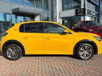 Used Peugeot e-208 Allure Premium 100 kW (136 HP) 2021 Yellow Hatchback