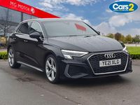 Used Audi A3 S-Line 114 HP (83 kW) 2021 Black Hatchback