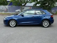 Used Audi A3 122 HP (89 kW) 2014 Blue Hatchback