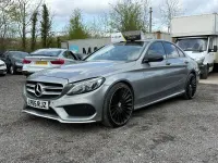 Used Mercedes C200 AMG Line Premium Plus 2015 Silver Sedan
