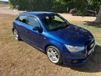 Used Audi A1 S-Line 105 HP (77 kW) 2012 Blue Hatchback