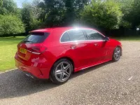 Used Mercedes A180 AMG line 136 HP (100 kW) 2019 Red Hatchback