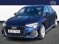 Used Audi A3 S-Line 147 HP (108 kW) 2023 Blue Sedan