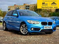 Used BMW 118 Sport Line 136 HP (100 kW) 2017 Blue Hatchback