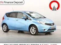 Used Nissan Note S 98 HP (72 kW) 2014 Blue Hatchback