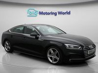 Used Audi A5 Sportback S-Line 190 HP (139 kW) 2018 Black Hatchback
