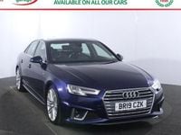 Used Audi A4 S-Line 150 HP (110 kW) 2019 Blue Sedan