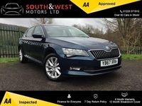 Used Skoda Superb SE 150 HP (110 kW) 2017 Blue Hatchback