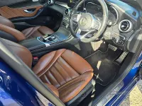 Used Mercedes C300 AMG line 245 HP (180 kW) 2020 Blue Sedan