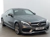 Used Mercedes C220 AMG line 170 HP (125 kW) 2018 Grey Coupe