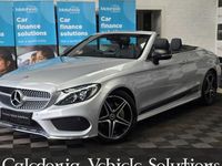 Usado Mercedes C220 Premium Plus 170 CV (125 kW) 2018 Plateado Descapotable