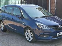 Used Vauxhall Zafira Tourer SRi 140 HP (102 kW) 2018 Blue MPV