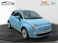 Used Fiat 500 Lounge 69 HP (50 kW) 2013 Blue Hatchback