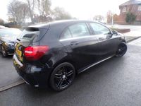 Used Mercedes A180 AMG line 109 HP (80 kW) 2016 Black Hatchback