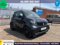 Used Smart ForTwo Cabrio Premium 71 HP (52 kW) 2017 Black Cabriolet