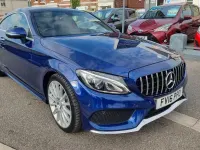 Used Mercedes C250 AMG Line Premium 204 HP (150 kW) 2016 Blue Coupe