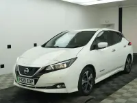 Used Nissan Leaf N-Connecta 110 kW (150 HP) 2019 White Hatchback